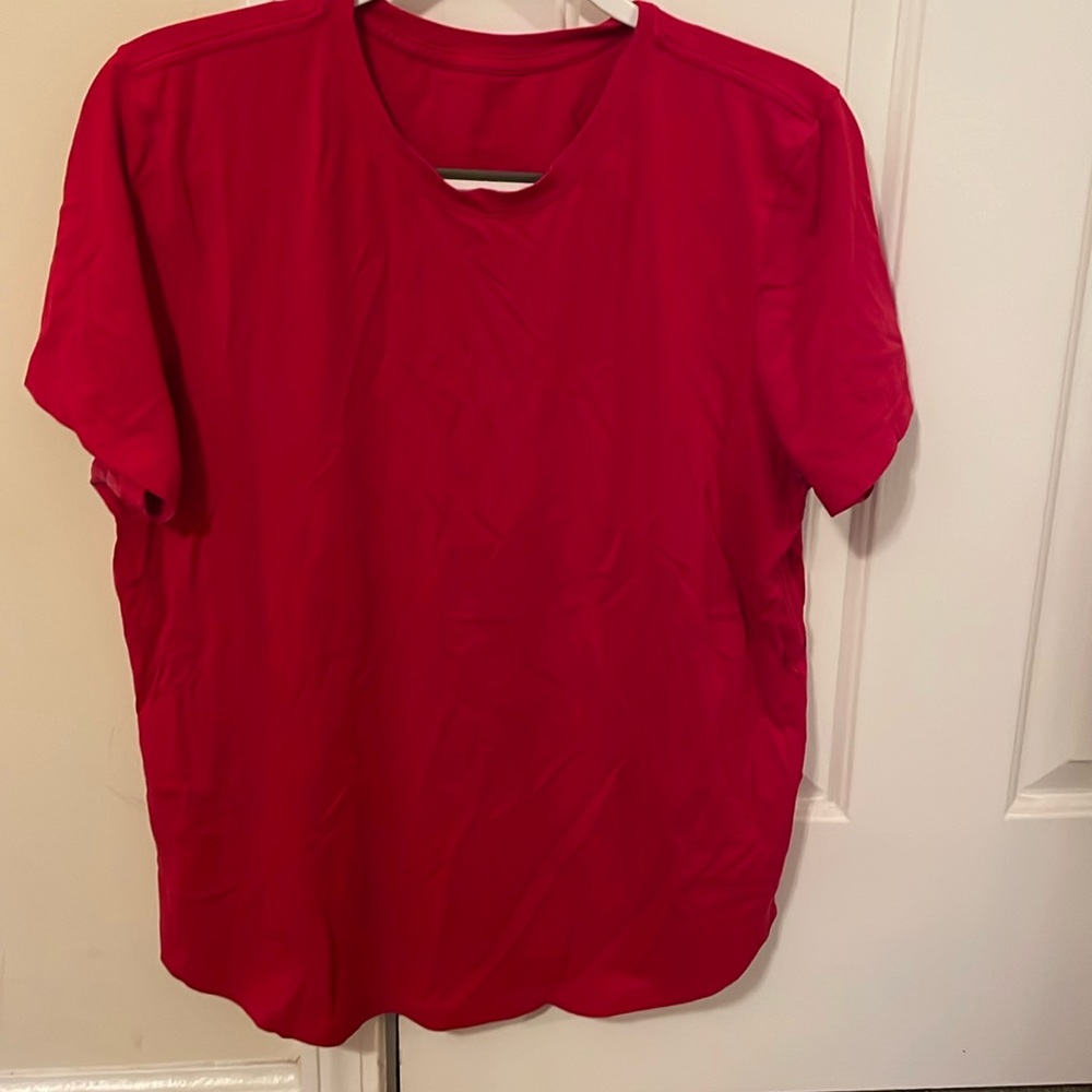 Red Lululemon love T-shirt, size 10